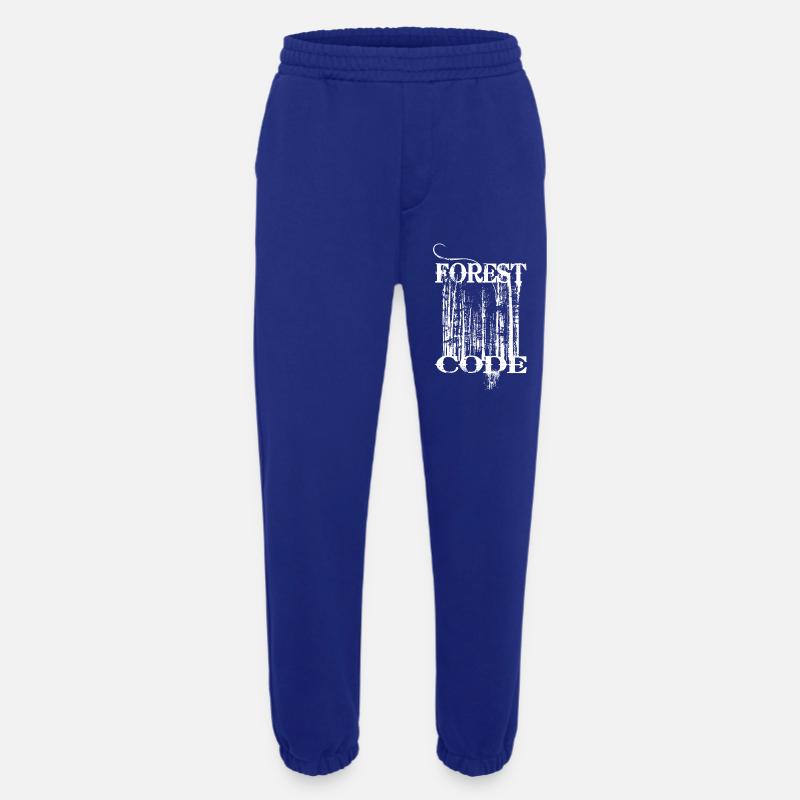 Forest Code - Heavyweight Jogging Pants - made by SPREAD  - Iconic Blue