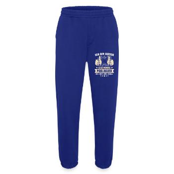 Dictons des constructeurs de piscines - Pantalon de jogging bio épais fabriqué en UE - Iconic Blue - Devant