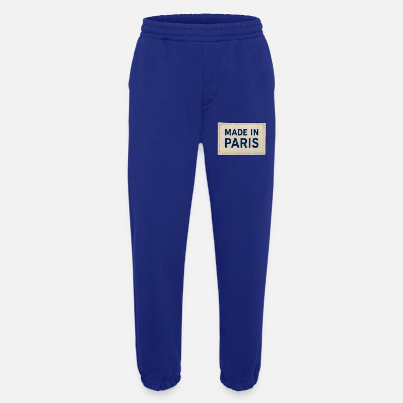 Made in Paris Fabric Patch - Heavyweight Jogginghose - made by SPREAD - Iconic Blue