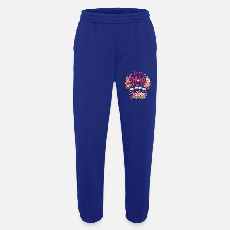 Beste Mama Ever Blütenkranz - Heavyweight Jogginghose - made by SPREAD  - Iconic Blue