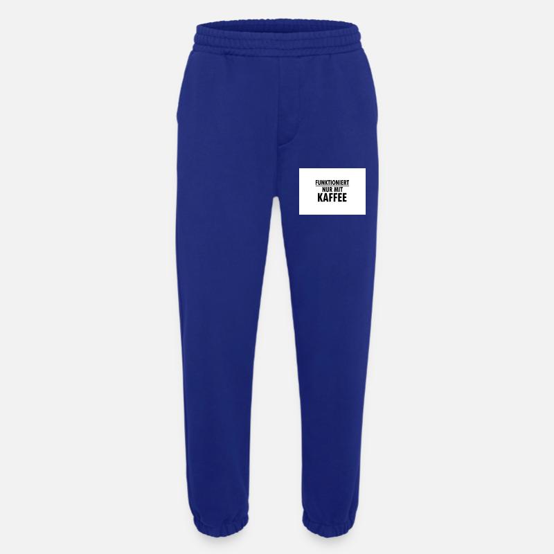 Funktioniert Nur Mit Kaffee - Heavyweight Jogginghose - made by SPREAD  - Iconic Blue