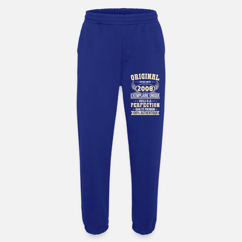 2008 – Einzigartiges Exemplar – Premiumqualität - Heavyweight Jogginghose - made by SPREAD  - Iconic Blue