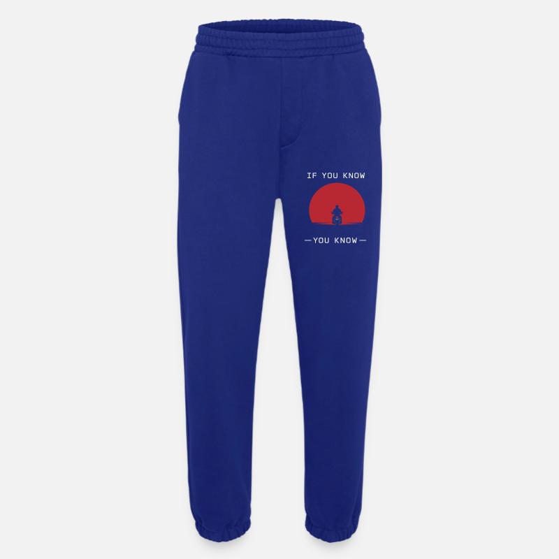 Why we ride motorcycles, - Heavyweight Jogging Pants - made by SPREAD  - Iconic Blue