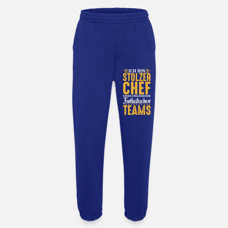Stolzer Chef Chef Mann Abteilungsleiter Teamchef - Heavyweight Jogginghose - made by SPREAD  - Iconic Blue