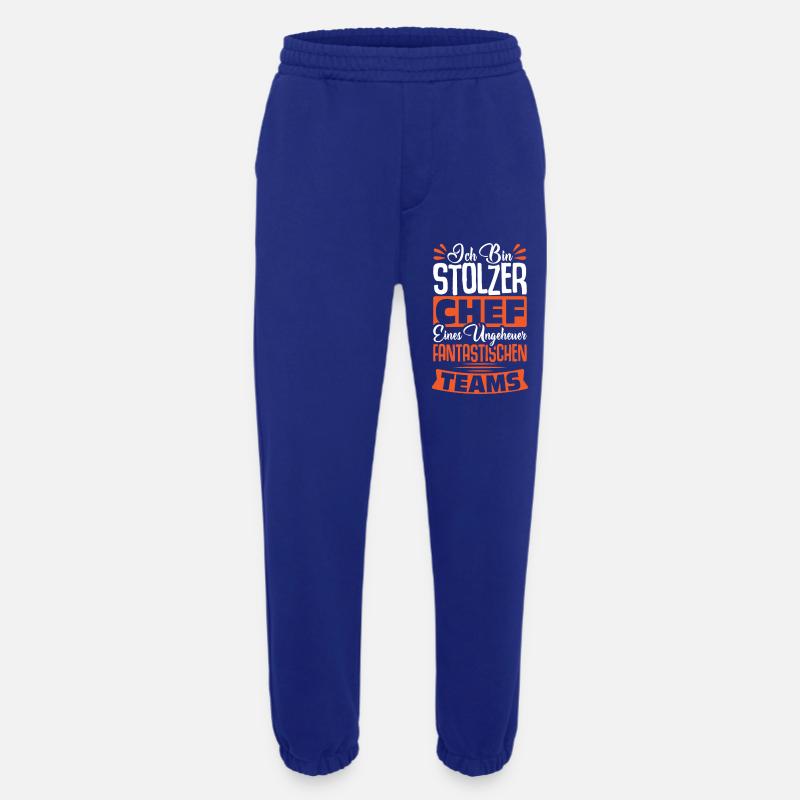 Stolzer Chef Chef Mann Abteilungsleiter Teamchef - Heavyweight Jogging Pants - made by SPREAD  - Iconic Blue