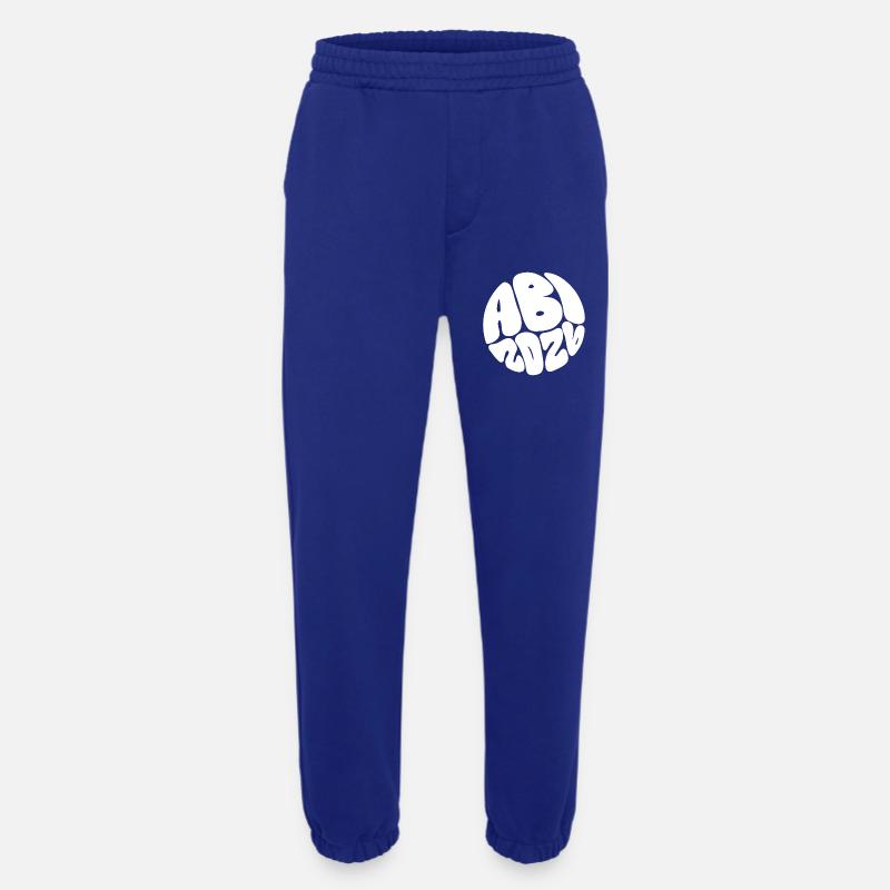Blob Font Circle Pattern - Heavyweight Jogging Pants - made by SPREAD  - Iconic Blue