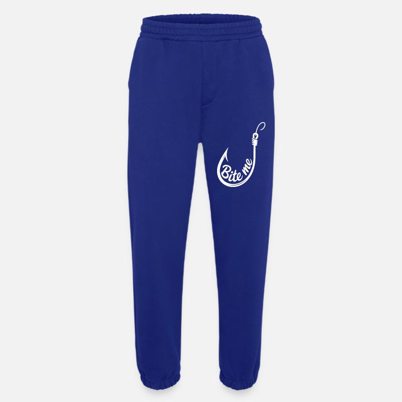 Bite Me Hook Illustration - Heavyweight Jogging Pants - made by SPREAD  - Iconic Blue
