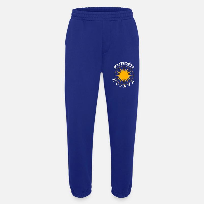 Kurdes Rojava - Pantalon de jogging bio épais fabriqué en UE - Iconic Blue