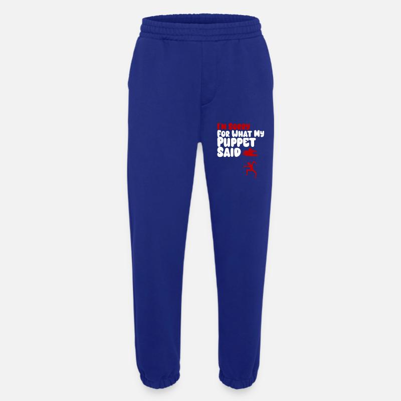 Puppet Confession on Strings - Heavyweight Jogging Pants - made by SPREAD - Iconic Blue