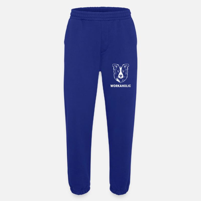 Workaholic Border Collie - Heavyweight Jogginghose - made by SPREAD  - Iconic Blue