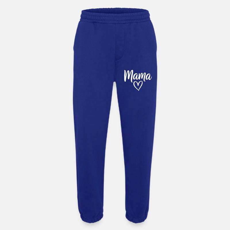 Mama Heart Script Logo - Heavyweight Jogginghose - made by SPREAD  - Iconic Blue