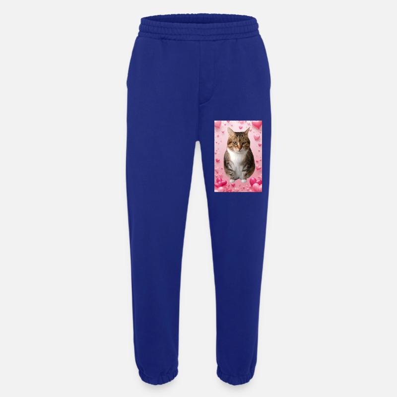 Missty-Katze mit Herzen - Heavyweight Jogginghose - made by SPREAD  - Iconic Blue
