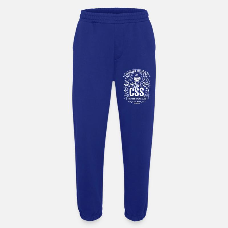 Frontend Coffee CSS Tee - Heavyweight Jogging Pants - made by SPREAD  - Iconic Blue