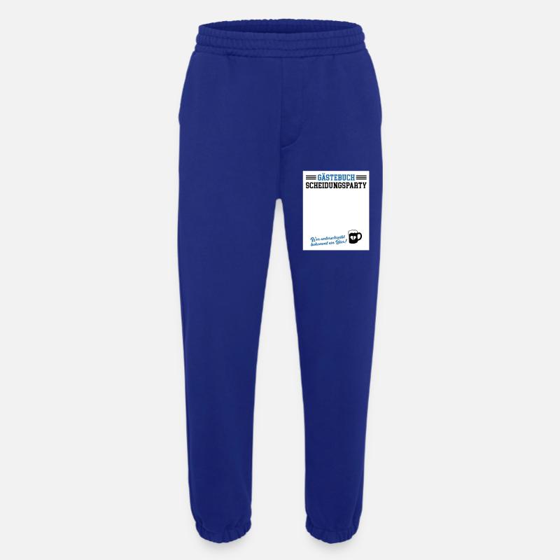 Gästebuch Scheidungsparty Geschieden Scheidung - Heavyweight Jogginghose - made by SPREAD - Iconic Blue