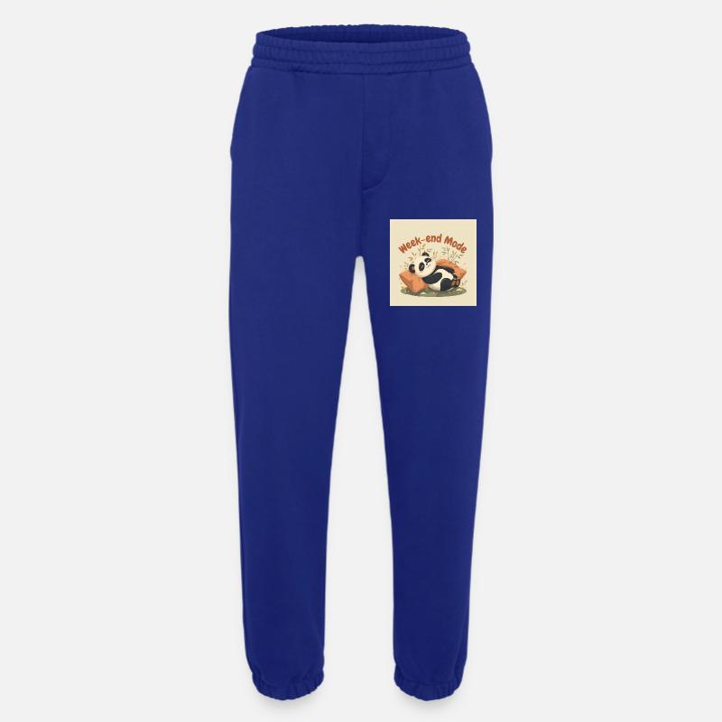 Panda Weekend Entspannter Modus - Heavyweight Jogginghose - made by SPREAD  - Iconic Blue