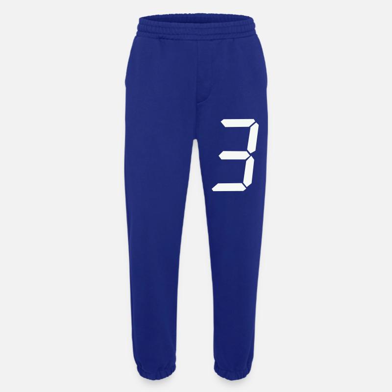 digitale_zahl_3 - Heavyweight Jogginghose - made by SPREAD  - Iconic Blue
