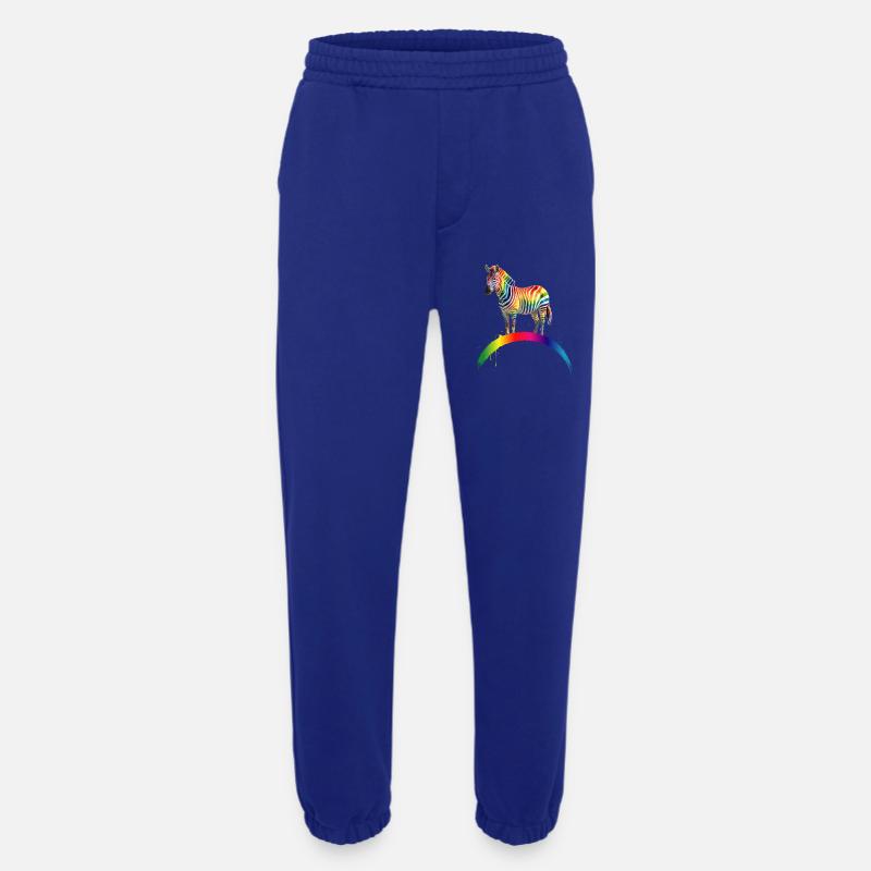 Rainbow Zebra Gradient Art Design - Heavyweight Jogging Pants - made by SPREAD  - Iconic Blue