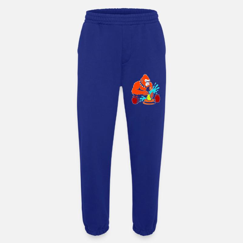Gorilla Pottery Splash Studio - Pantalon de jogging bio épais fabriqué en UE - Iconic Blue