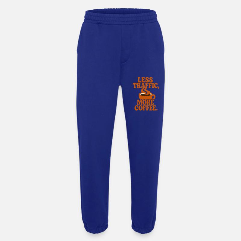 Productivité Caféinée : Zéro Perte de Temps - Heavyweight Jogging Pants - made by SPREAD  - Iconic Blue