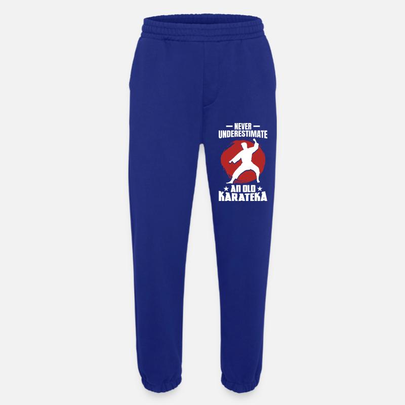Never Underestimate an Old Karateka - Heavyweight Jogginghose - made by SPREAD - Iconic Blue