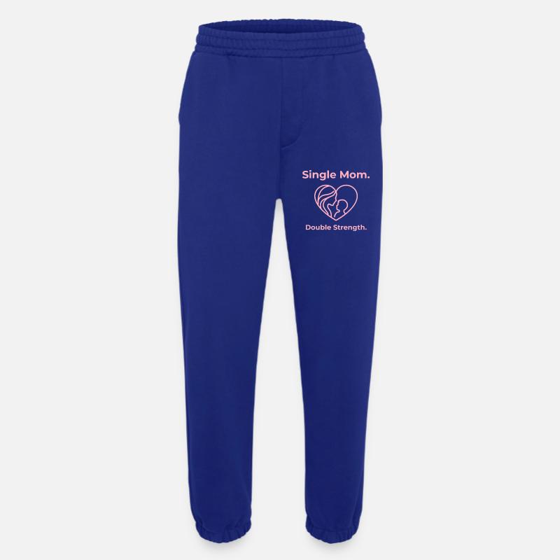 Single Mom. Double Strength. - Heavyweight Jogginghose - made by SPREAD - Iconic Blue