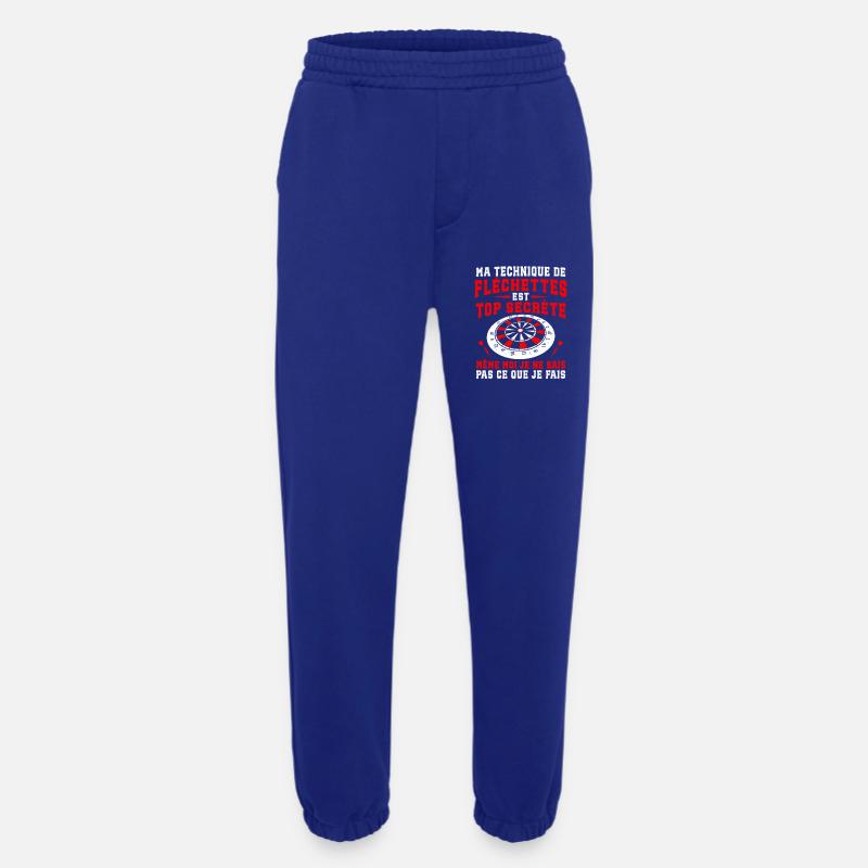 ma technique de fléchettes  - Pantalon de jogging bio épais fabriqué en UE - Iconic Blue