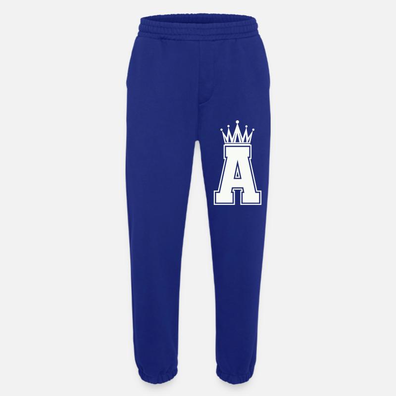 Königliches A-Initial-Logo - Heavyweight Jogginghose - made by SPREAD  - Iconic Blue