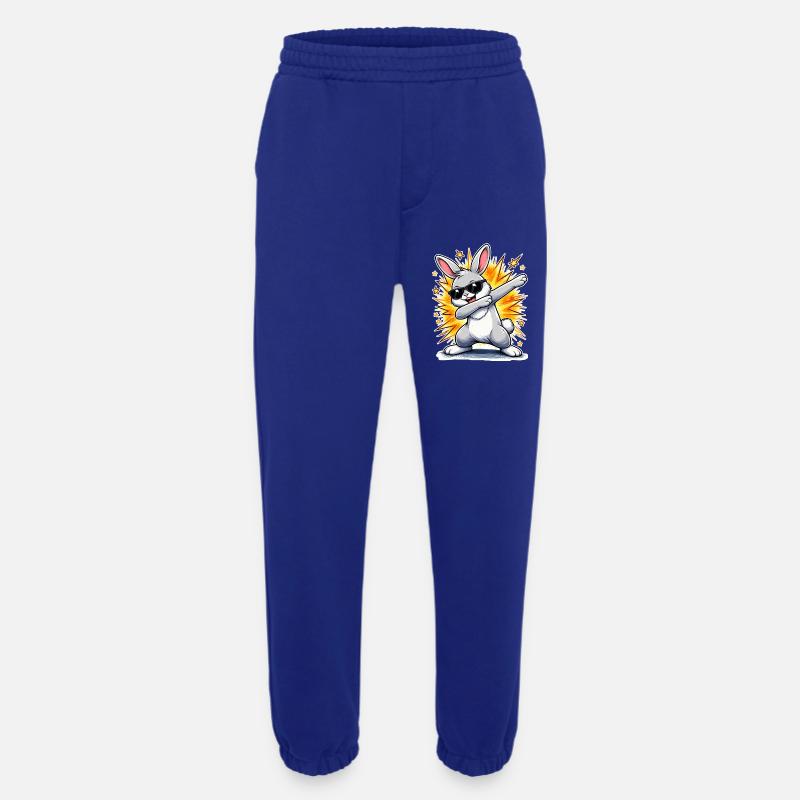 Dabbing Bunny - Heavyweight Jogging Pants - made by SPREAD  - Iconic Blue