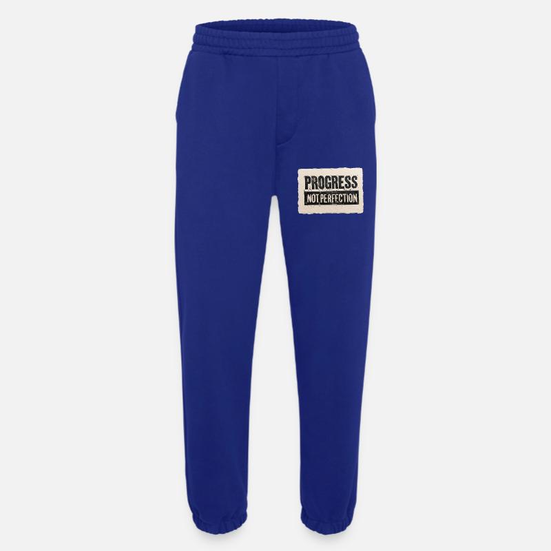 Progrès-pas-perfection - Pantalon de jogging bio épais fabriqué en UE - Iconic Blue