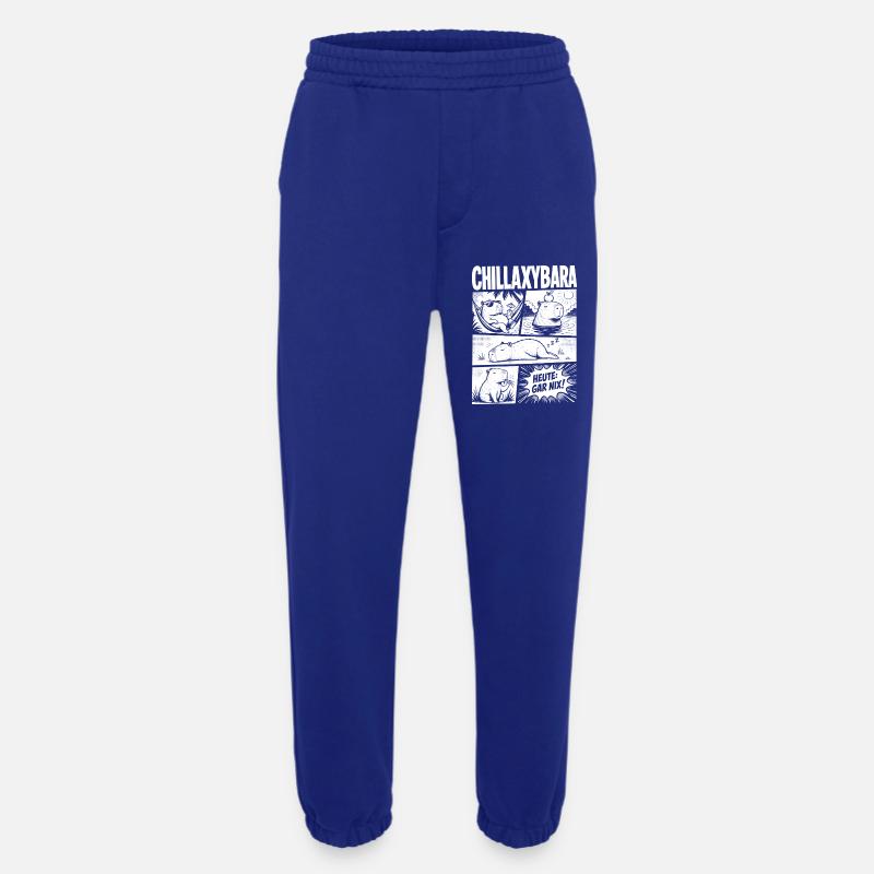 Chillax Capybara Relax Comic Design - Heavyweight Jogginghose - made by SPREAD - Iconic Blue