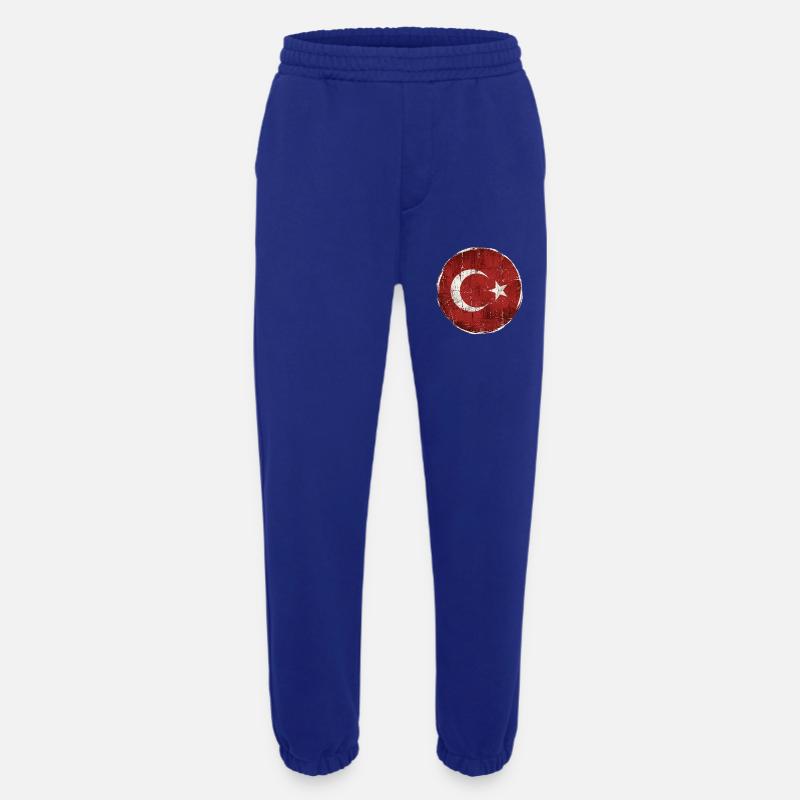 Turkey Flag Circle Design - Heavyweight Jogging Pants - made by SPREAD  - Iconic Blue