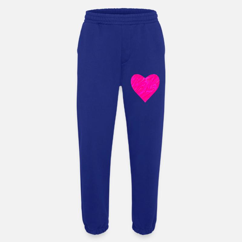 Neon Herz zum Muttertag - Heavyweight Jogginghose - made by SPREAD - Iconic Blue