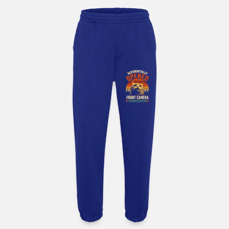 Front camera accidentally open cat - Heavyweight Jogging Pants - made by SPREAD - Iconic Blue