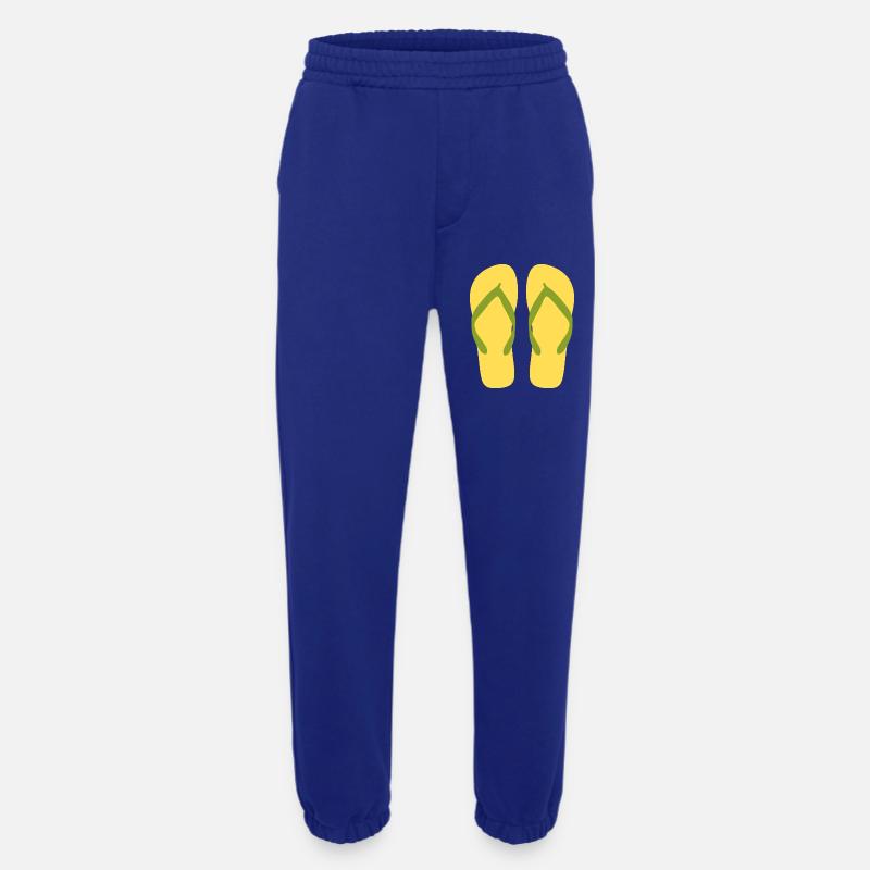 Sonnengelbe Flipflops - Heavyweight Jogginghose - made by SPREAD  - Iconic Blue