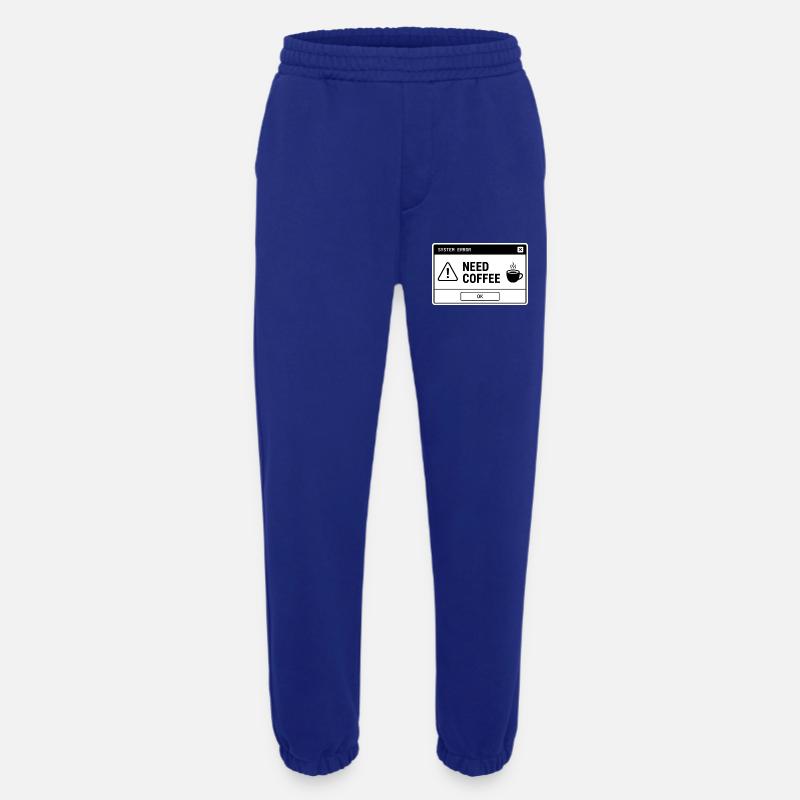  SYSTEM ⚠️ ERROR – NEED COFFEE  - Heavyweight Jogginghose - made by SPREAD  - Iconic Blue