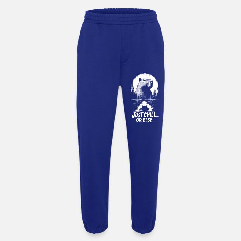 Just Chill Or Else Capybara - Heavyweight Jogginghose - made by SPREAD  - Iconic Blue