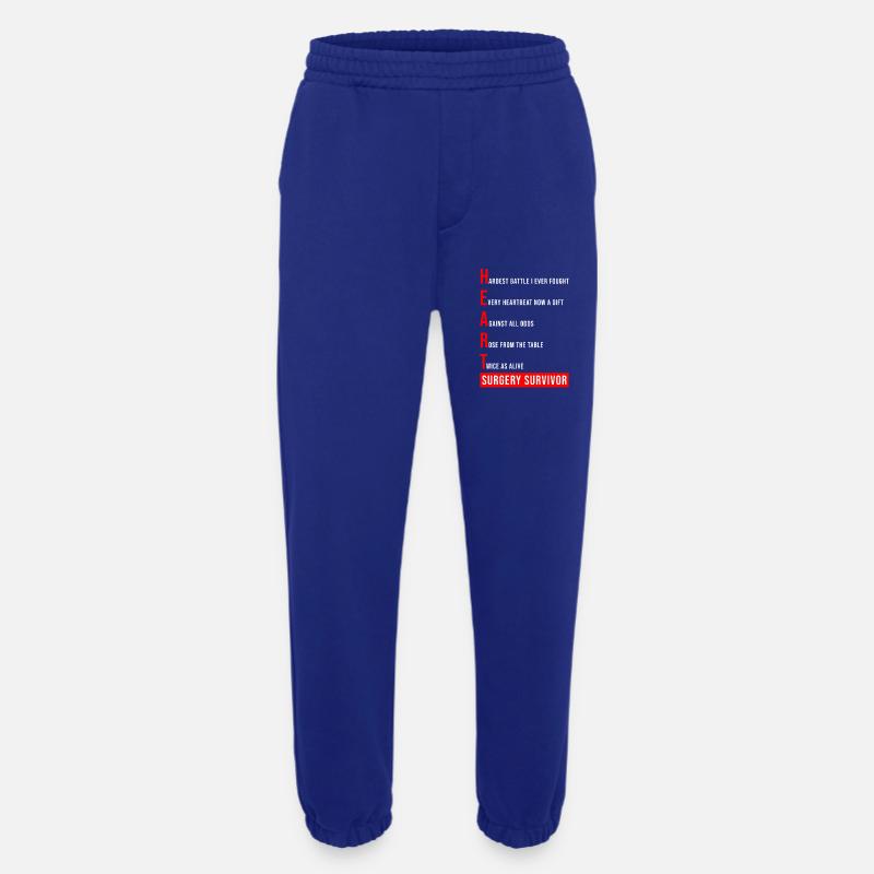 I Survived Open Heart Surgery - Heavyweight Jogging Pants - made by SPREAD  - Iconic Blue