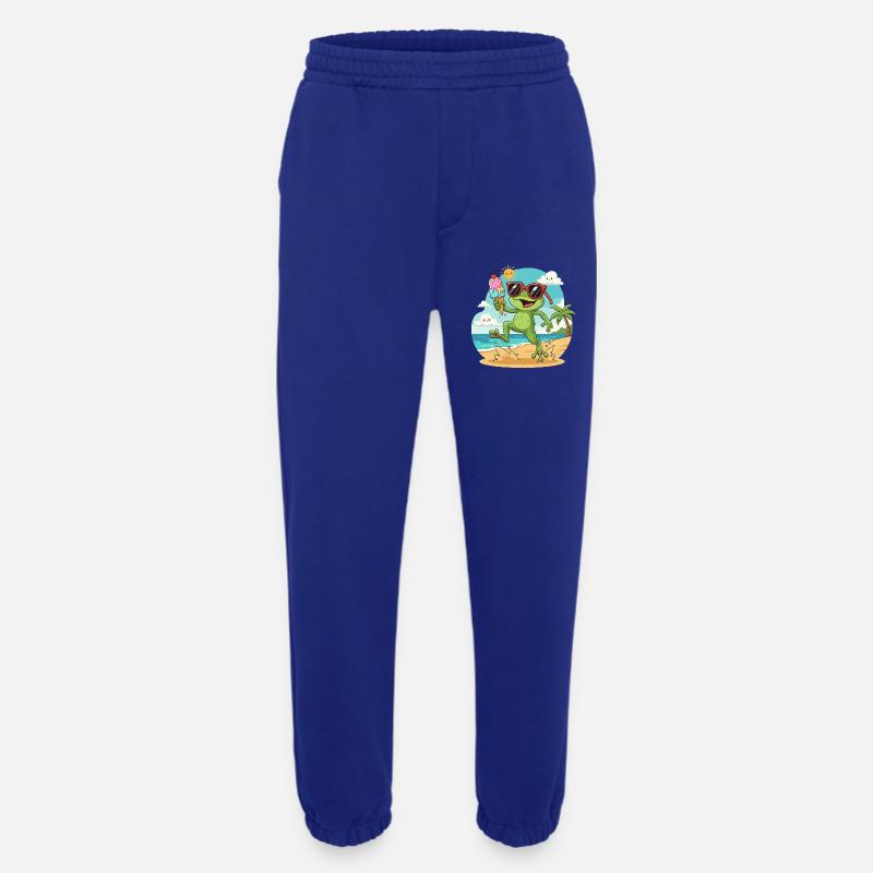 Frosch am Strand mit Eis - Heavyweight Jogging Pants - made by SPREAD  - Iconic Blue