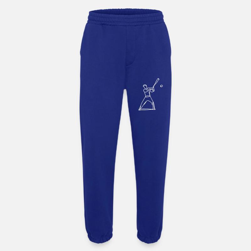 Baseball Player Sketch - Heavyweight Jogging Pants - made by SPREAD  - Iconic Blue