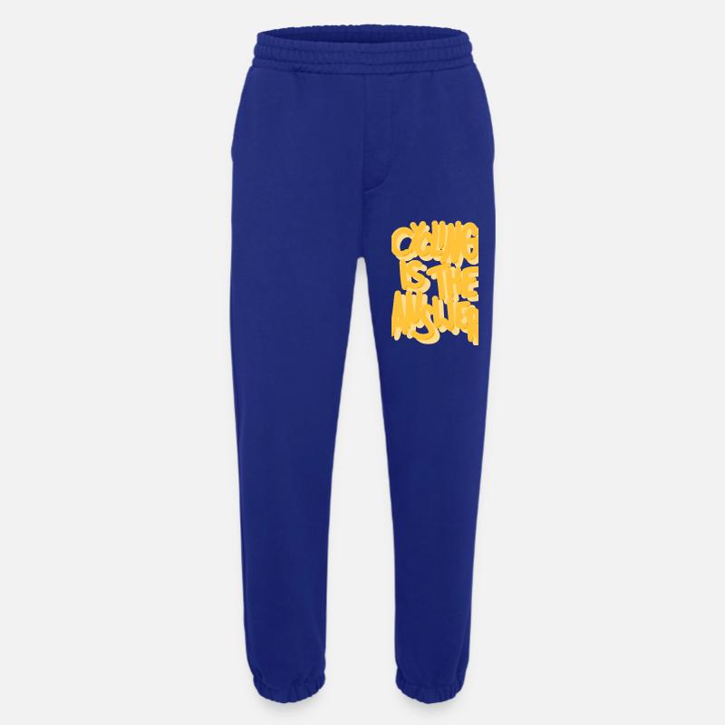 Cycling is the answer gelb - Heavyweight Jogginghose - made by SPREAD  - Iconic Blue