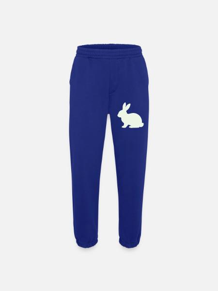 Silhouette délicate du lapin - Pantalon de jogging bio épais fabriqué en UE - Iconic Blue