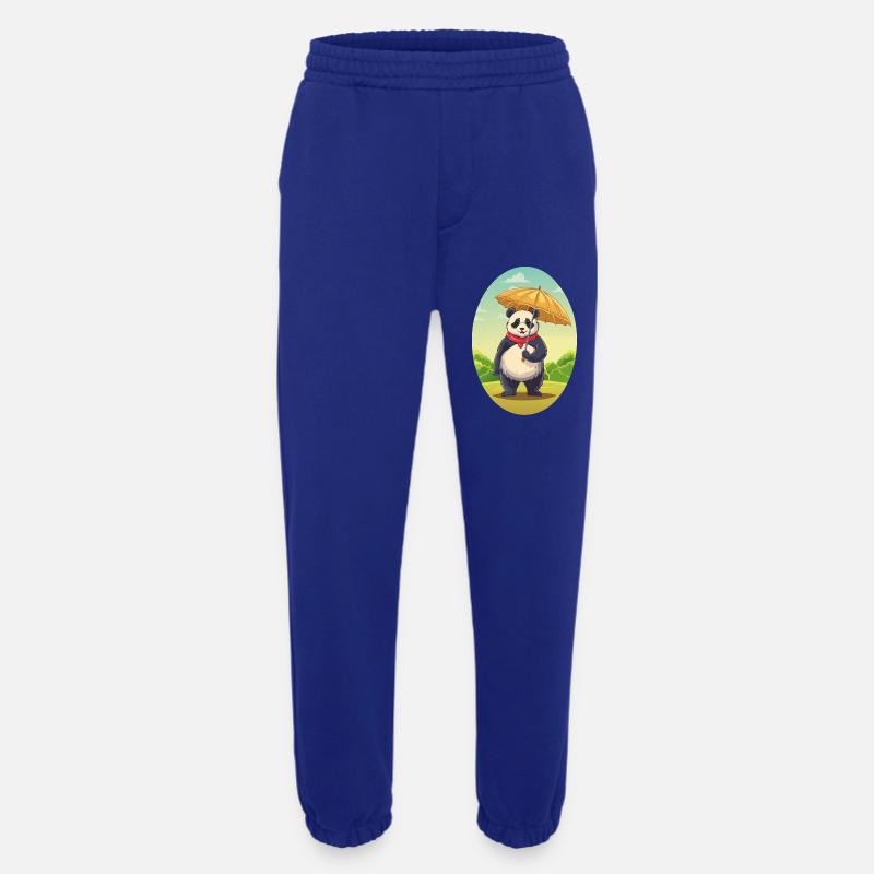 Charmanter Panda mit Regenschirm - Heavyweight Jogginghose - made by SPREAD  - Iconic Blue