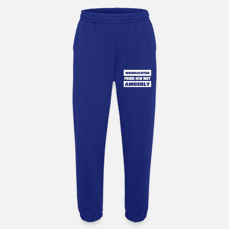 Amberly as a given name - Heavyweight Jogging Pants - made by SPREAD  - Iconic Blue