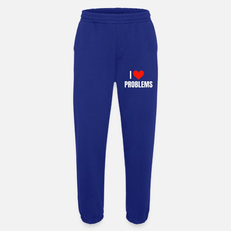 I ❤️ Problems - Heavyweight Jogging Pants - made by SPREAD  - Iconic Blue