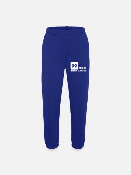 Bold Numeric Graphic Tee - Heavyweight Jogging Pants - made by SPREAD - Iconic Blue