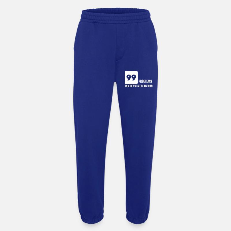 Bold Numeric Graphic Tee - Heavyweight Jogging Pants - made by SPREAD  - Iconic Blue