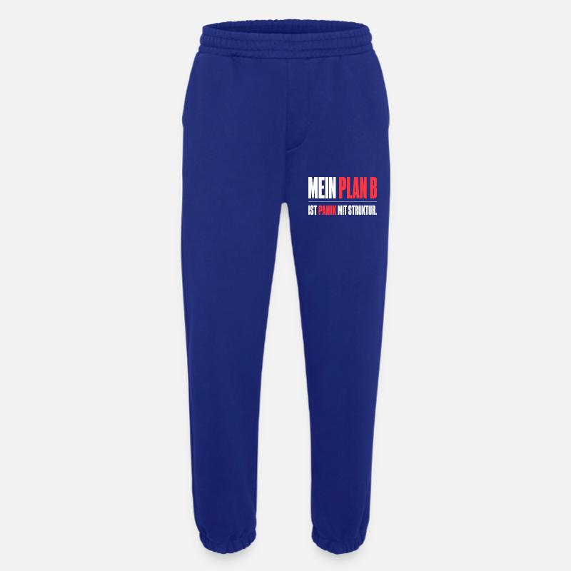 Mein Plan B - Heavyweight Jogginghose - made by SPREAD  - Iconic Blue
