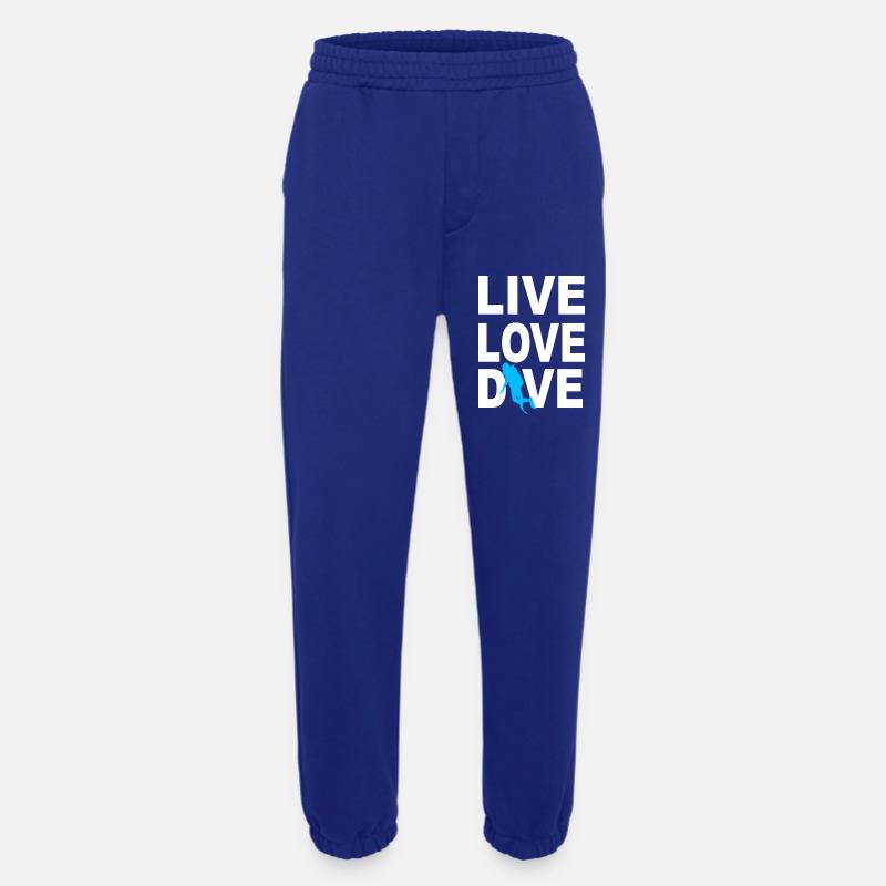 Diving funny saying - Heavyweight Jogging Pants - made by SPREAD  - Iconic Blue