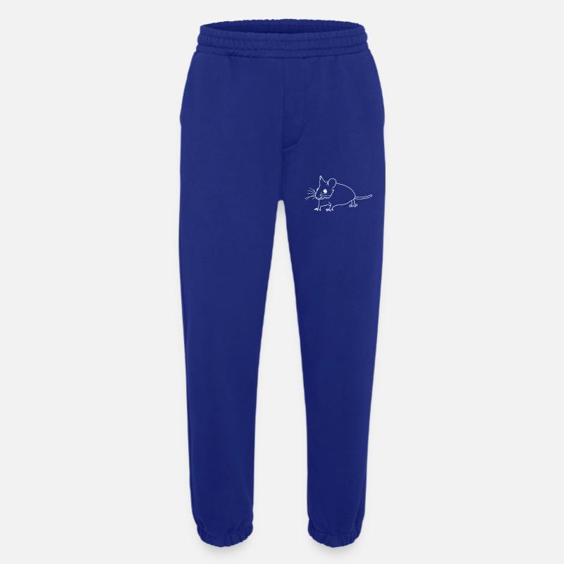 Mouse lineart - Heavyweight Jogging Pants - made by SPREAD  - Iconic Blue