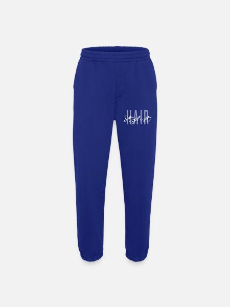 Coiffeur Coiffeur - Salon professionnel - Pantalon de jogging bio épais fabriqué en UE - Iconic Blue